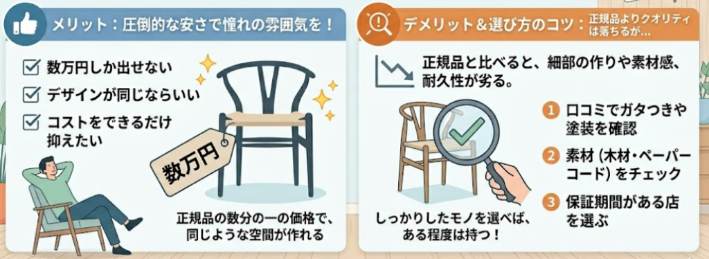 Yチェアを安く買うなら似てる商品も1つの方法